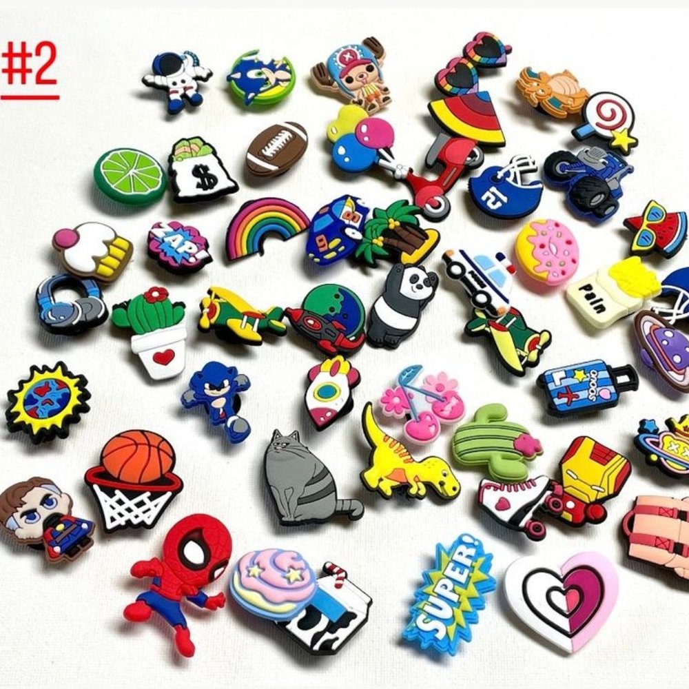 *BRAND NEW * Random Bulk of Croc Charms - Lot of 50